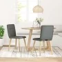 Sillas de comedor 2 unidades tela gris oscuro de , Sillas de comedor - Ref: Foro24-4101221, Precio: 104,91 €, Descuento: %