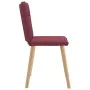 Sillas de comedor 2 unidades tela rojo tinto de , Sillas de comedor - Ref: Foro24-4101223, Precio: 104,31 €, Descuento: %