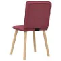 Sillas de comedor 2 unidades tela rojo tinto de , Sillas de comedor - Ref: Foro24-4101223, Precio: 104,31 €, Descuento: %
