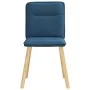 Sillas de comedor 2 unidades tela azul de , Sillas de comedor - Ref: Foro24-4101228, Precio: 104,31 €, Descuento: %