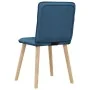 Sillas de comedor 2 unidades tela azul de , Sillas de comedor - Ref: Foro24-4101228, Precio: 104,31 €, Descuento: %