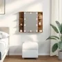 Mueble con espejo y LED madera vieja 70x16,5x60 cm de , Tocadores de baño - Ref: Foro24-857003, Precio: 98,45 €, Descuento: %