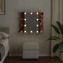 Mueble con espejo y LED madera vieja 70x16,5x60 cm de , Tocadores de baño - Ref: Foro24-857003, Precio: 98,45 €, Descuento: %