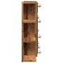 Mueble con espejo y LED madera vieja 70x16,5x60 cm de , Tocadores de baño - Ref: Foro24-857003, Precio: 98,45 €, Descuento: %