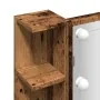 Mueble con espejo y LED madera vieja 70x16,5x60 cm de , Tocadores de baño - Ref: Foro24-857003, Precio: 98,45 €, Descuento: %