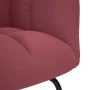 Sillón mecedora con taburete tela rojo tinto de , Mecedoras - Ref: Foro24-4016803, Precio: 143,01 €, Descuento: %