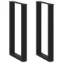 Patas de mesa de centro forma U 2uds acero negro 50x(90-91) cm by , Table legs - Ref: Foro24-4013220, Price: 122,08 €, Discou...