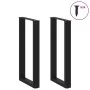 Patas de mesa de centro forma U 2uds acero negro 50x(90-91) cm by , Table legs - Ref: Foro24-4013220, Price: 122,08 €, Discou...