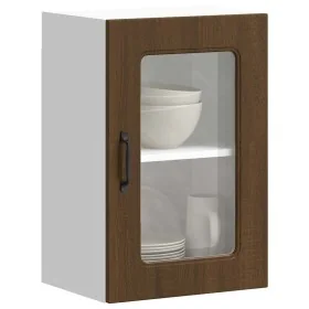 Armario pared cocina puerta de cristal Kalmar roble marrón de , Armarios de cocina - Ref: Foro24-853534, Precio: 57,89 €, Des...