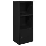 Librería de madera contrachapada roble negro 31x24x77 cm de , Librerías y estanterías - Ref: Foro24-860329, Precio: 39,17 €, ...