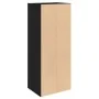 Librería de madera contrachapada roble negro 31x24x77 cm de , Librerías y estanterías - Ref: Foro24-860329, Precio: 39,17 €, ...