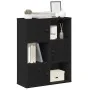 Librería de madera contrachapada roble negro 60x24x76,5 cm de , Librerías y estanterías - Ref: Foro24-860383, Precio: 65,26 €...
