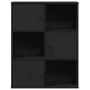 Librería de madera contrachapada roble negro 60x24x76,5 cm de , Librerías y estanterías - Ref: Foro24-860383, Precio: 65,26 €...