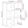 Librería de madera contrachapada roble negro 60x24x76,5 cm de , Librerías y estanterías - Ref: Foro24-860383, Precio: 65,26 €...
