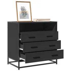 Cajonera de madera contrachapada negro 70x41x70 cm by , Drawers - Ref: Foro24-849084, Price: 115,70 €, Discount: %