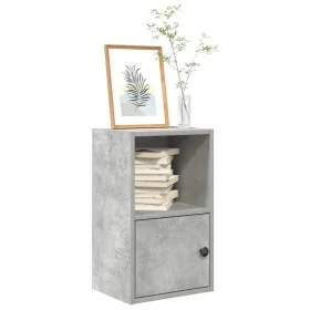 Estantería de madera de ingeniería gris hormigón 31x24x52 cm de , Librerías y estanterías - Ref: Foro24-860322, Precio: 34,06...