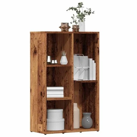 Estantería madera de ingeniería envejecida 50x25x80 cm de , Librerías y estanterías - Ref: Foro24-855780, Precio: 45,35 €, De...