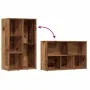 Estantería madera de ingeniería envejecida 50x25x80 cm de , Librerías y estanterías - Ref: Foro24-855780, Precio: 45,35 €, De...