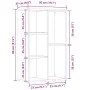 Estantería madera de ingeniería envejecida 50x25x80 cm de , Librerías y estanterías - Ref: Foro24-855780, Precio: 45,35 €, De...