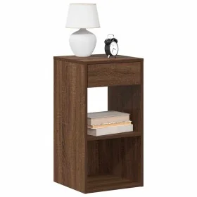 Mesilla de noche con cajón roble marrón 35x34x66,5 cm von , Nachttische - Ref: Foro24-858725, Preis: 52,71 €, Rabatt: %