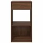 Mesilla de noche con cajón roble marrón 35x34x66,5 cm de , Mesitas de noche - Ref: Foro24-858725, Precio: 52,71 €, Descuento: %