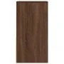 Mesilla de noche con cajón roble marrón 35x34x66,5 cm de , Mesitas de noche - Ref: Foro24-858725, Precio: 52,71 €, Descuento: %