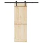 Kit de herrajes para puertas correderas acero negro 183 cm by , Door items - Ref: Foro24-4009712, Price: 54,57 €, Discount: %
