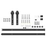 Kit de herrajes para puertas correderas acero negro 183 cm by , Door items - Ref: Foro24-4009712, Price: 54,57 €, Discount: %
