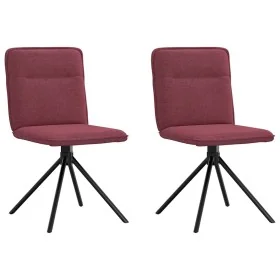 Sillas de comedor 2 unidades tela rojo tinto by , dining chairs - Ref: Foro24-4101235, Price: 104,25 €, Discount: %