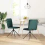 Sillas de comedor 2 unidades tela verde oscuro de , Sillas de comedor - Ref: Foro24-4101237, Precio: 104,25 €, Descuento: %