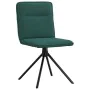 Sillas de comedor 2 unidades tela verde oscuro de , Sillas de comedor - Ref: Foro24-4101237, Precio: 104,25 €, Descuento: %