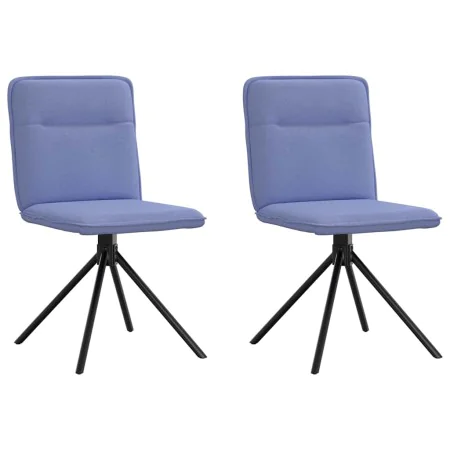 Sillas de comedor 2 uds tela azul jeans de , Sillas de comedor - Ref: Foro24-4101242, Precio: 104,25 €, Descuento: %