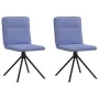 Sillas de comedor 2 uds tela azul jeans de , Sillas de comedor - Ref: Foro24-4101242, Precio: 104,25 €, Descuento: %