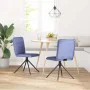 Sillas de comedor 2 uds tela azul jeans de , Sillas de comedor - Ref: Foro24-4101242, Precio: 104,25 €, Descuento: %