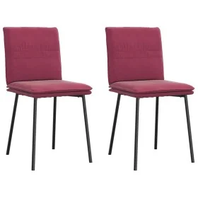 Sillas de comedor 2 unidades terciopelo rojo tinto de , Sillas de comedor - Ref: Foro24-4101249, Precio: 92,13 €, Descuento: %