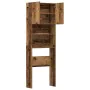 Armario lavadora madera ingeniería madera antigua 64x24x190 cm de , Accesorios para lavadoras y secadoras - Ref: Foro24-85913...