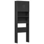 Armario de lavadora madera ingeniería negro 64x24x190 cm de , Accesorios para lavadoras y secadoras - Ref: Foro24-862390, Pre...