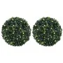 Bolas de boj artificial con luces LED 2 unidades 45 cm by , artificial flora - Ref: Foro24-3335896, Price: 106,78 €, Discount: %