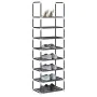 Zapatero 8 niveles negro 44x28x145 cm tejido no tejido de , Zapateros y organizadores de calzado - Ref: Foro24-4100619, Preci...