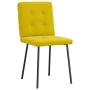 Sillas de comedor 4 unidades terciopelo amarillo de , Sillas de comedor - Ref: Foro24-3315164, Precio: 157,24 €, Descuento: %