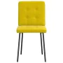 Sillas de comedor 4 unidades terciopelo amarillo de , Sillas de comedor - Ref: Foro24-3315164, Precio: 157,24 €, Descuento: %