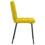Sillas de comedor 4 unidades terciopelo amarillo de , Sillas de comedor - Ref: Foro24-3315164, Precio: 157,24 €, Descuento: %