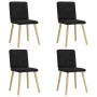 Sillas de comedor 4 unidades tela negras de , Sillas de comedor - Ref: Foro24-3315170, Precio: 193,14 €, Descuento: %