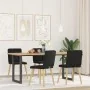Sillas de comedor 4 unidades tela negras de , Sillas de comedor - Ref: Foro24-3315170, Precio: 193,14 €, Descuento: %