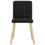 Sillas de comedor 4 unidades tela negras de , Sillas de comedor - Ref: Foro24-3315170, Precio: 193,14 €, Descuento: %