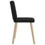 Sillas de comedor 4 unidades tela negras de , Sillas de comedor - Ref: Foro24-3315170, Precio: 193,14 €, Descuento: %