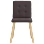Sillas de comedor 4 unidades tela marrón oscuro de , Sillas de comedor - Ref: Foro24-3315172, Precio: 193,14 €, Descuento: %