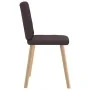 Sillas de comedor 4 unidades tela marrón oscuro de , Sillas de comedor - Ref: Foro24-3315172, Precio: 193,14 €, Descuento: %