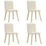 Sillas de comedor 4 unidades lino de , Sillas de comedor - Ref: Foro24-3315179, Precio: 201,79 €, Descuento: %
