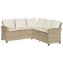 Sofá en forma de L con cojines ratán sintético beige de , Conjuntos de jardín - Ref: Foro24-365417, Precio: 327,96 €, Descuen...